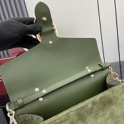 Okify Gucci Dionysus Green Suede Bag 29.5x20x10.5cm - 2