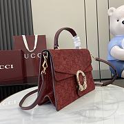 Okify Gucci Dionysus Red Suede Bag 29.5x20x10.5cm - 2