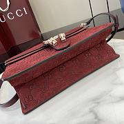 Okify Gucci Dionysus Red Suede Bag 29.5x20x10.5cm - 3