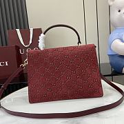 Okify Gucci Dionysus Red Suede Bag 29.5x20x10.5cm - 5