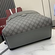 Okify Gucci Ophidia Medium Backpack In Gray Grey 29.5x44x15cm  - 3