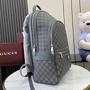 Okify Gucci Ophidia Medium Backpack In Gray Grey 29.5x44x15cm  - 4