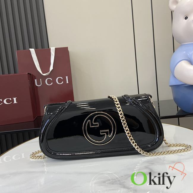 Okify Gucci Blondie Small Shoulder Bag In Black 29.5x12.5x7cm  - 1