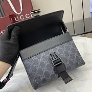 Okify Gucci Super Mini GG Bag In Black For Men 18.5x13.5x7cm  - 2