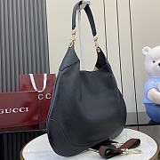 Okify Gucci B Medium Shoulder Bag In Black Leather 49x46x4cm  - 4