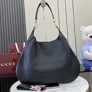 Okify Gucci B Medium Shoulder Bag In Black Leather 49x46x4cm  - 3