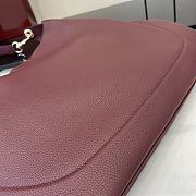 Okify Gucci B Medium Shoulder Bag In Dark Red Leather 49x46x4cm  - 2