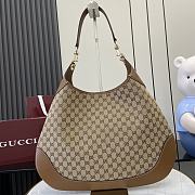 Okify Gucci B Medium Shoulder Bag In Brown Leather 49x46x4cm  - 1