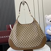 Okify Gucci B Medium Shoulder Bag In Brown Leather 49x46x4cm  - 2