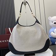 Okify Gucci B Medium Shoulder Bag In Black And Beige Leather 49x46x4cm  - 2