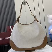 Okify Gucci B Medium Shoulder Bag In Brown And Beige Leather 49x46x4cm  - 1