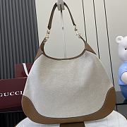 Okify Gucci B Medium Shoulder Bag In Brown And Beige Leather 49x46x4cm  - 3