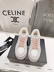 Okify Channel White Thick Sole Sneakers With Pink Lace EU35-41 20221 - 5