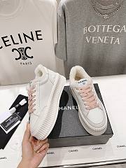 Okify Channel White Thick Sole Sneakers With Pink Lace EU35-41 20221 - 1