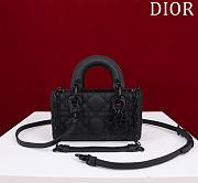 Okify Dior Mini D-Joy Diamond Bag In Black 16.5x6x10cm - 1