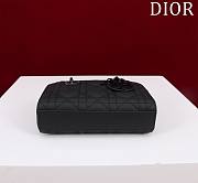 Okify Dior Mini D-Joy Diamond Bag In Black 16.5x6x10cm - 4