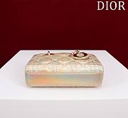 Okify Dior Mini D-Joy Shine Bag In Rainbow Gold 16.5x6x10cm - 2