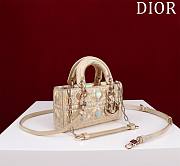 Okify Dior Mini D-Joy Shine Bag In Rainbow Gold 16.5x6x10cm - 4