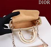 Okify Dior Mini D-Joy Shine Bag In Rainbow Gold 16.5x6x10cm - 5