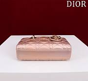 Okify Dior Mini D-Joy Shine Bag In Rainbow Pink 16.5x6x10cm - 3