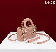 Okify Dior Mini D-Joy Bag In Light Pink 16.5x6x10cm  - 4