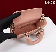 Okify Dior Mini D-Joy Bag In Light Pink 16.5x6x10cm  - 5