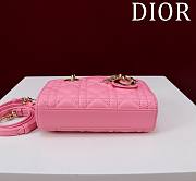 Okify Dior Mini D-Joy Bag In Bright Pink 16.5x6x10cm  - 5