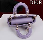 Okify Dior Mini D-Joy Bag In Purple 16.5x6x10cm  - 2