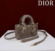 Okify Dior Mini D-Joy Bag In Ciment 16.5x6x10cm  - 4