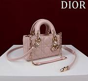 Okify Dior Mini D-Joy Bag In Baby Pink 16.5x6x10cm  - 5