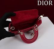 Okify Dior Mini D-Joy Bag In Red 16.5x6x10cm  - 4