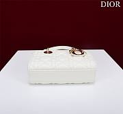 Okify Dior Mini D-Joy Bag In White 16.5x6x10cm  - 6