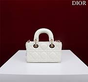 Okify Dior Mini D-Joy Bag In White 16.5x6x10cm  - 4