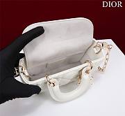 Okify Dior Mini D-Joy Bag In White 16.5x6x10cm  - 2