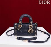 Okify Dior Mini D-Joy Bag In Dark Blue 16.5x6x10cm  - 1