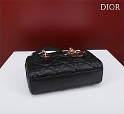 Okify Dior Mini D-Joy Bag In Black 16.5x6x10cm  - 5