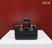 Okify Dior Mini D-Joy Bag In Black 16.5x6x10cm  - 4