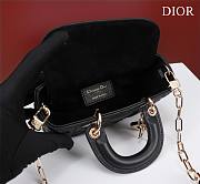 Okify Dior Mini D-Joy Bag In Black 16.5x6x10cm  - 2