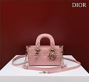 Okify Dior Mini D-Joy Bag In Pink 16.5x6x10cm  - 1