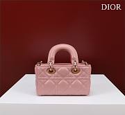 Okify Dior Mini D-Joy Bag In Pink 16.5x6x10cm  - 5