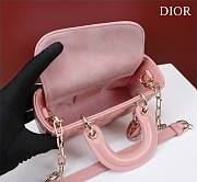 Okify Dior Mini D-Joy Bag In Pink 16.5x6x10cm  - 2