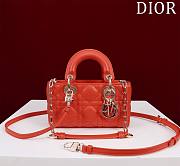 Okify Dior Mini D-Joy Bag In Orange 16.5x6x10cm  - 1