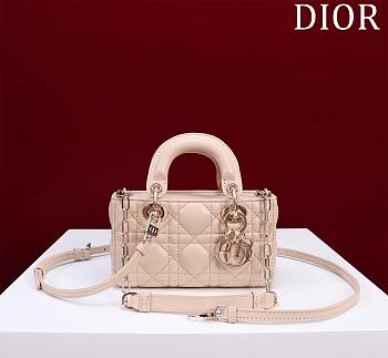 Okify Dior Mini D-Joy Bag In Cream 16.5x6x10cm 