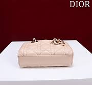 Okify Dior Mini D-Joy Bag In Cream 16.5x6x10cm  - 6