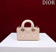 Okify Dior Mini D-Joy Bag In Cream 16.5x6x10cm  - 5