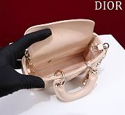 Okify Dior Mini D-Joy Bag In Cream 16.5x6x10cm  - 4