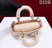 Okify Dior Mini D-Joy Bag In Cream 16.5x6x10cm  - 3