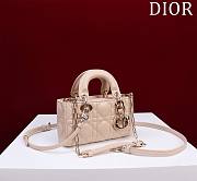 Okify Dior Mini D-Joy Bag In Cream 16.5x6x10cm  - 2