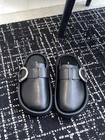 Okify Alexander McQueen Arc Clog Slippers In Black EU35-40