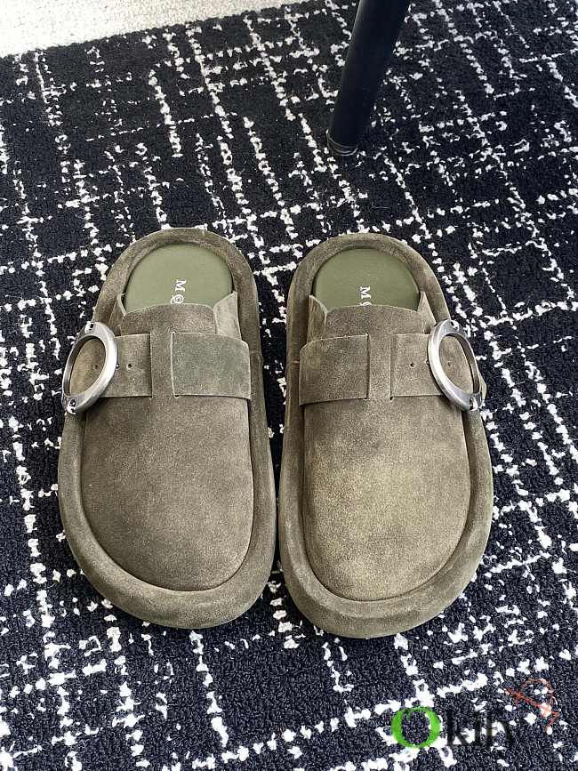 Okify Alexander McQueen Arc Clog Slippers In Green EU35-40 - 1